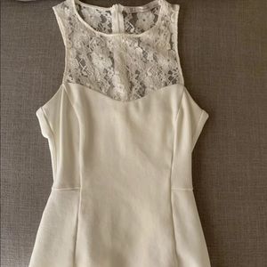 Zara white lace top